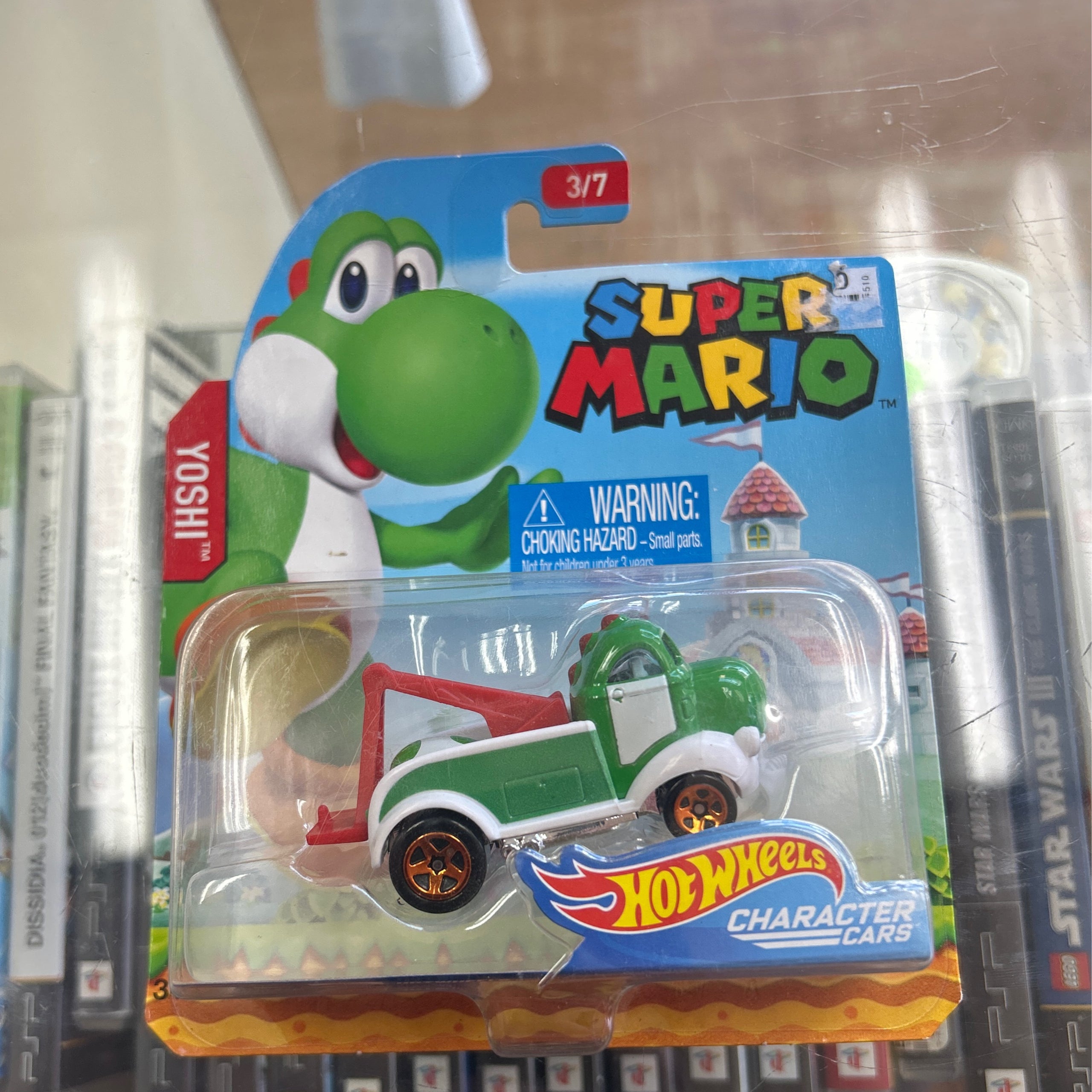 Mario Kart Hot Wheels Yoshi Character Car Merch The Gaming Outpost